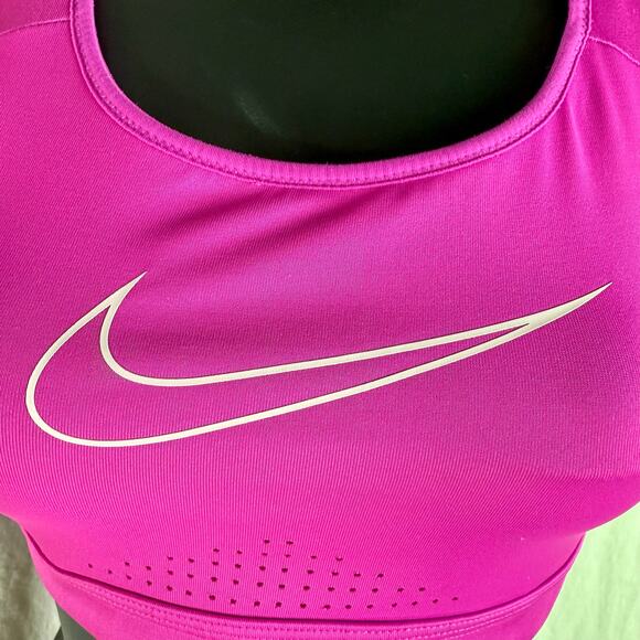 Nike Women's Small Pink Dri-Fit Impact High Support Strappy Sports Bra Athletic - Picture 5 of 8